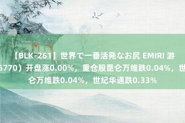 【BLK-261】世界で一番活発なお尻 EMIRI 游戏动漫ETF（516770）开盘涨0.00%，重仓股昆仑万维跌0.04%，世纪华通跌0.33%